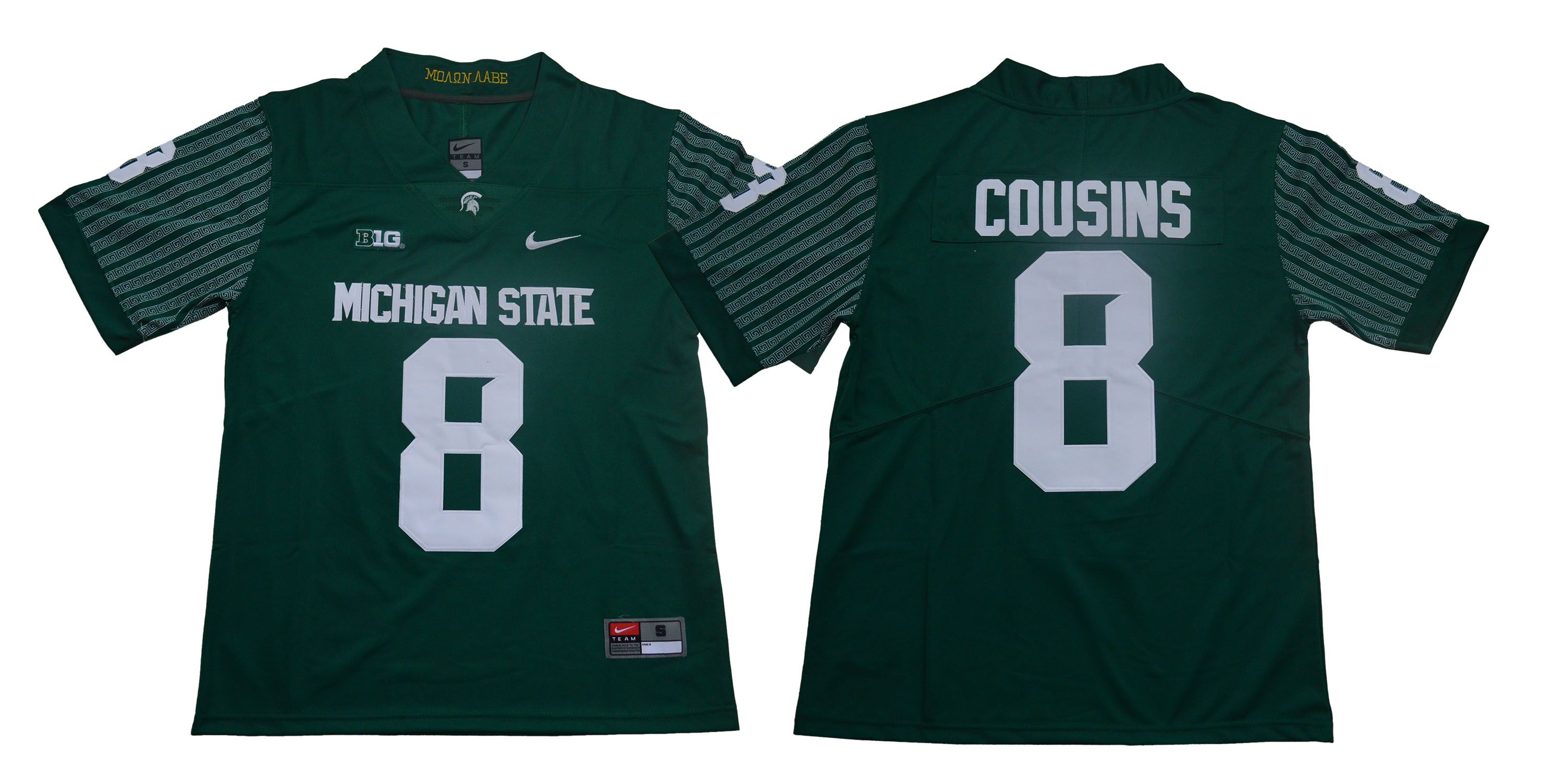 Men Michigan State Spartans 8 Cousins Green Legendary Edition Nike NCAA Jerseys